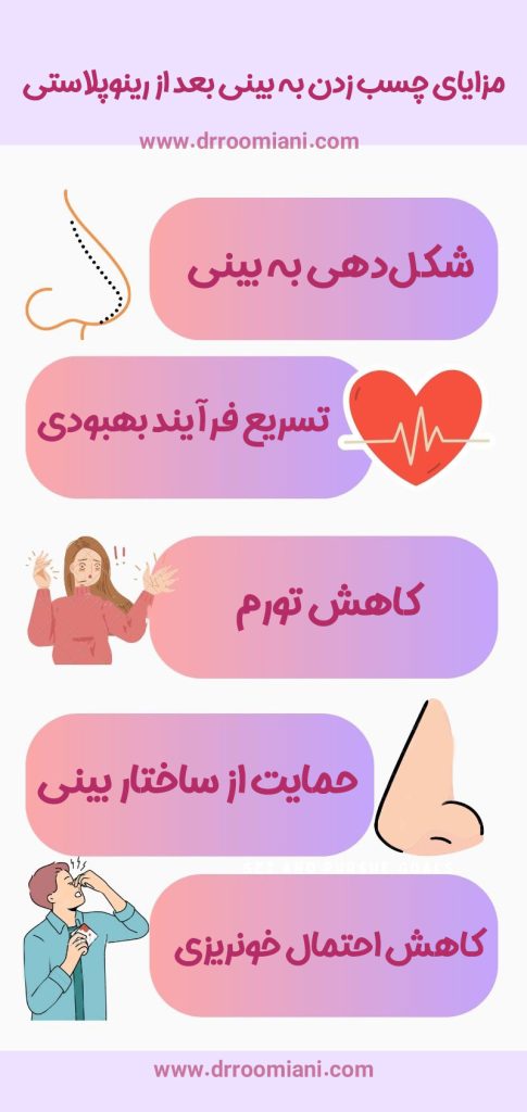 چسب زدن به بینی + دکتر مریم رومیانی