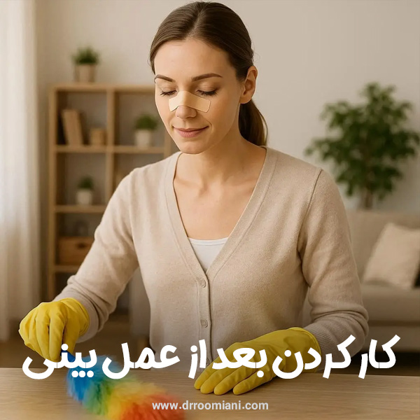 کار کردن بعد از عمل بینی + دکتر مریم رومیانی