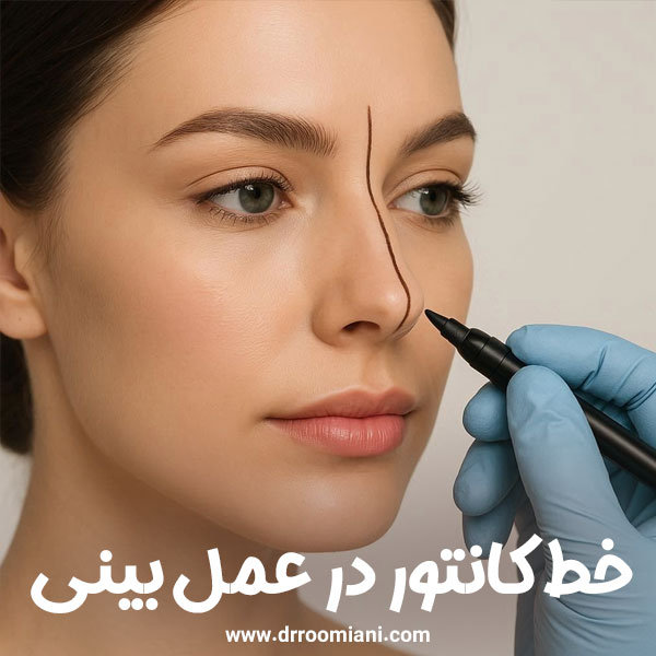 خط کانتور در عمل بینی + دکتر مریم رومیانی