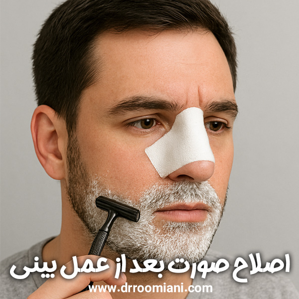 اصلاح صورت بعد از عمل بینی دکتر مریم رومیانی